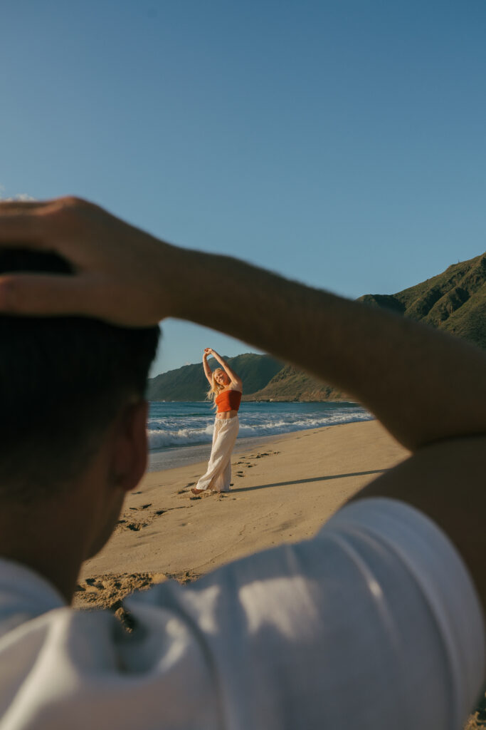 framing couple shot