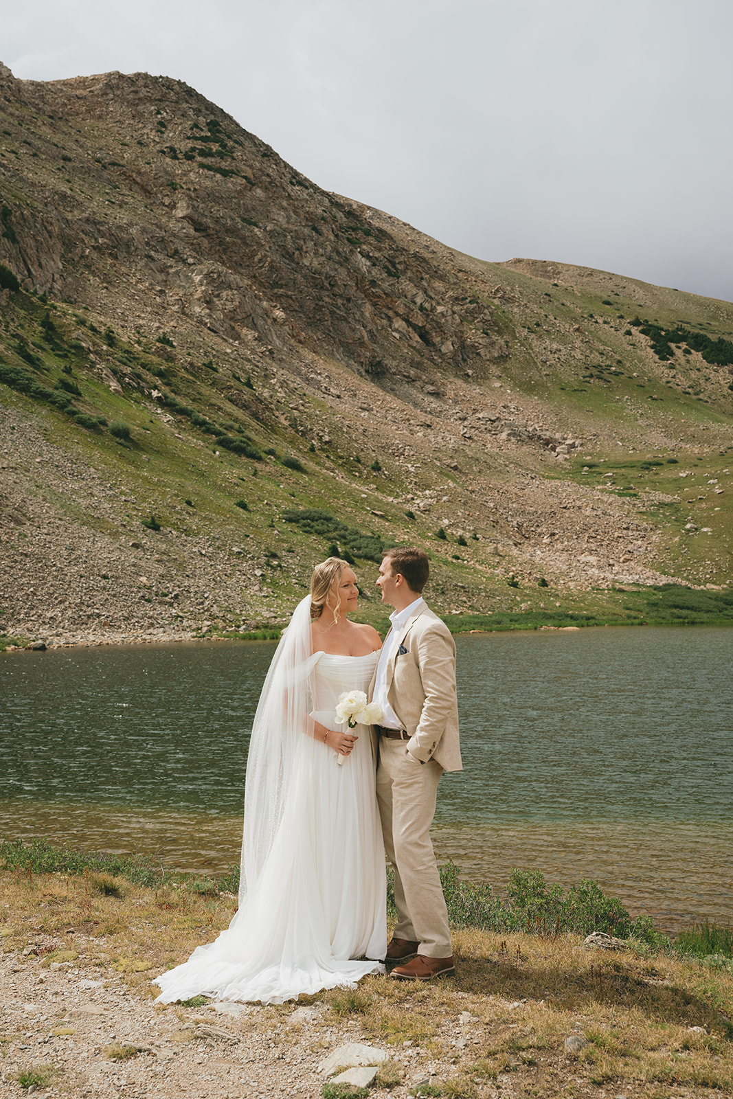 bride and groom at their amazing elopement