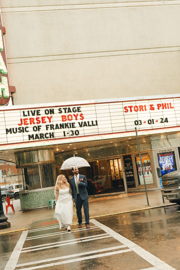 couple walking around georgia 