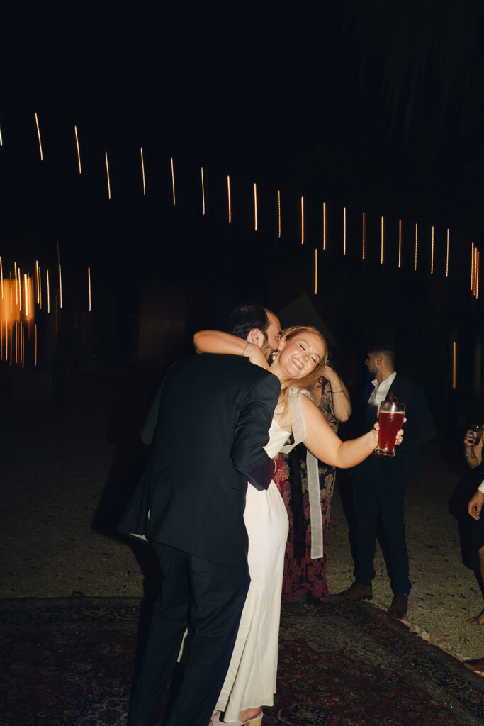 couple at their Intimate Garden Themed Wedding 