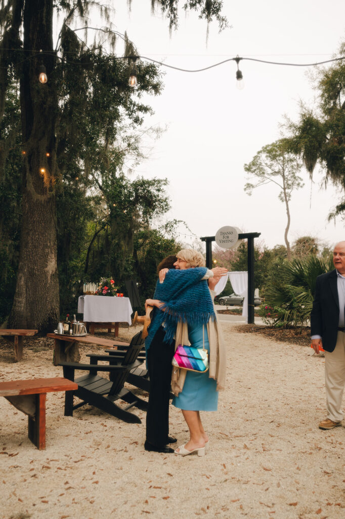 guests at the wedding reception