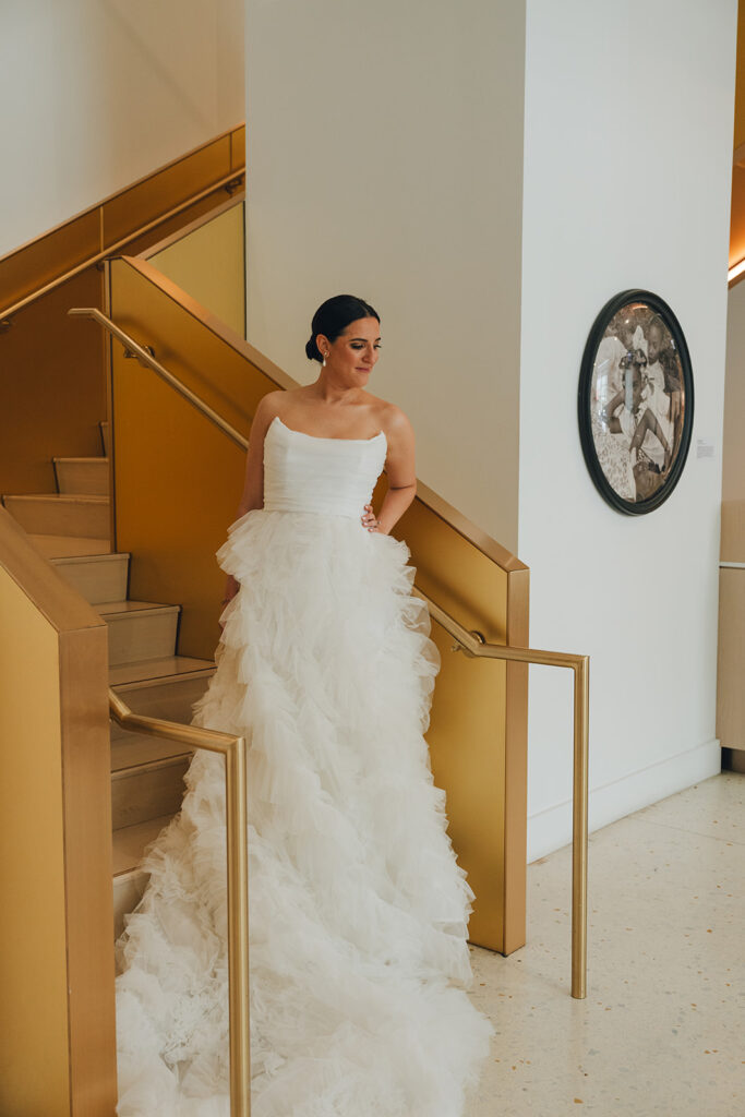 bride posing during her bridal portraits - customer experience