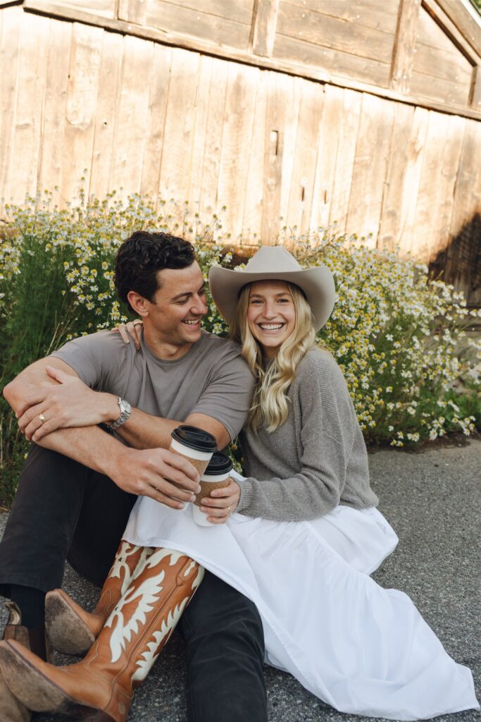 cute couple at their engagement session