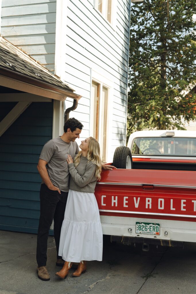 fun outdoor engagement session