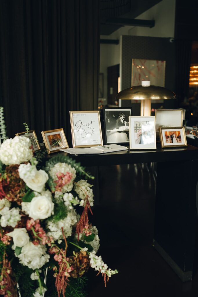 elegant details at the timeless wedding reception