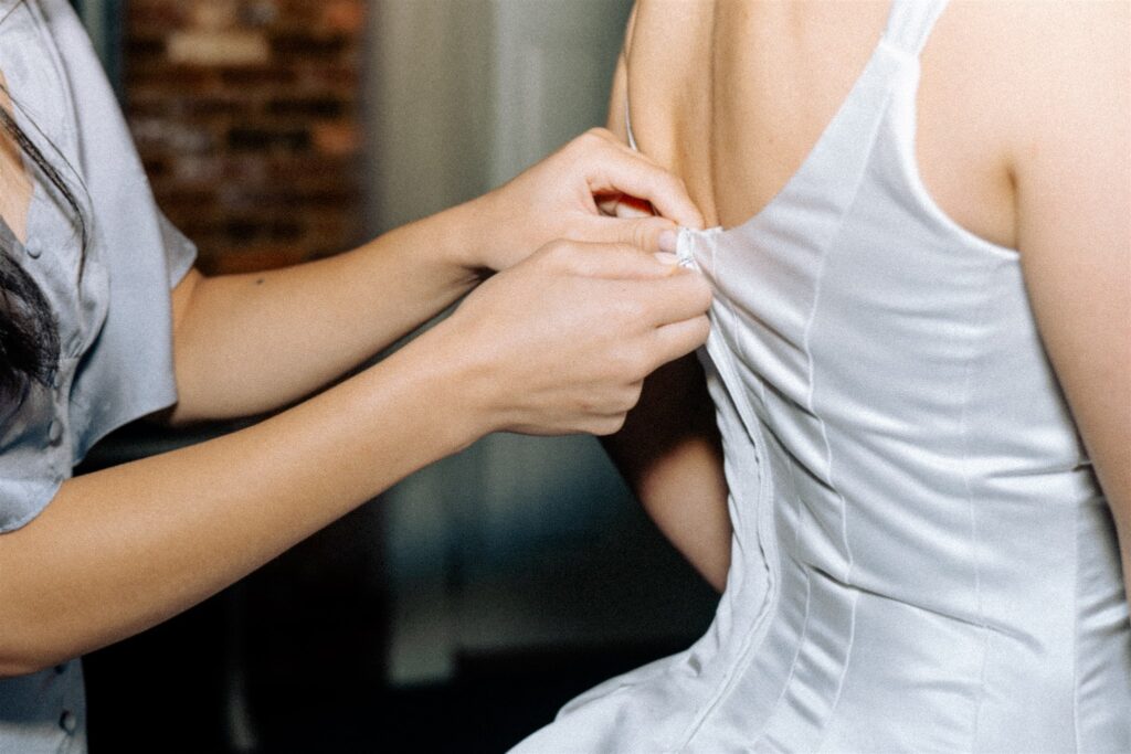 bride getting ready for her dream timeless wedding 