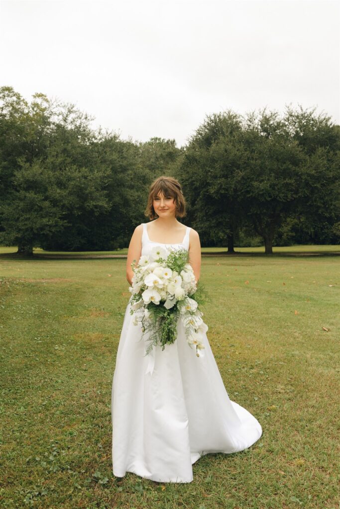 cute portrait of the bride