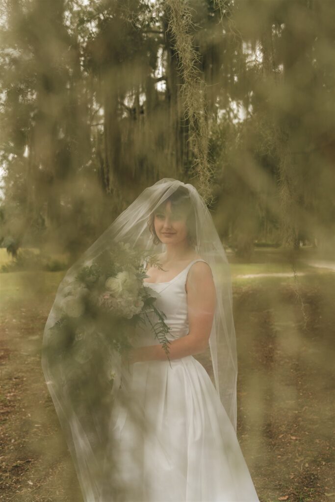 bride at her timeless wedding 