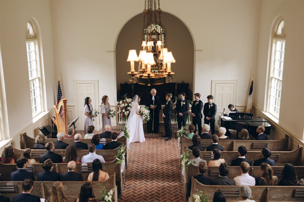 happy couple at their dream wedding ceremony 