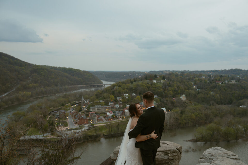 happy couple at their dream intimate wedding 