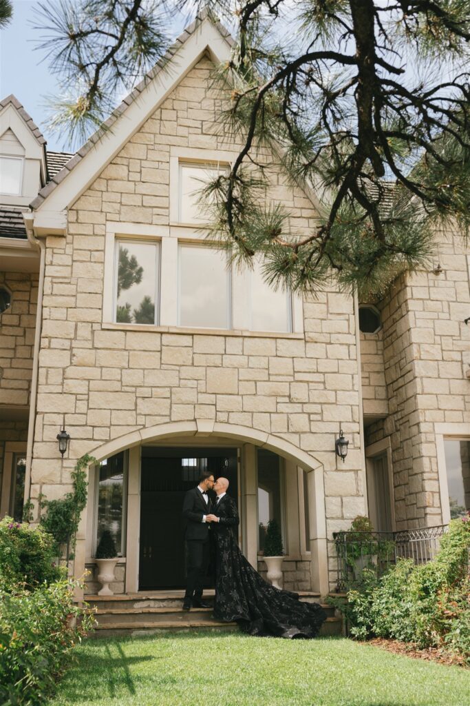 Flirty Couple Photoshoot at Greystone Castle, CO