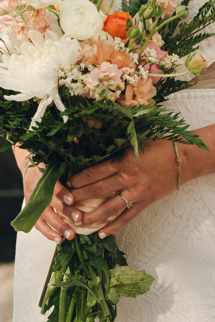 colorful wedding bouquet 