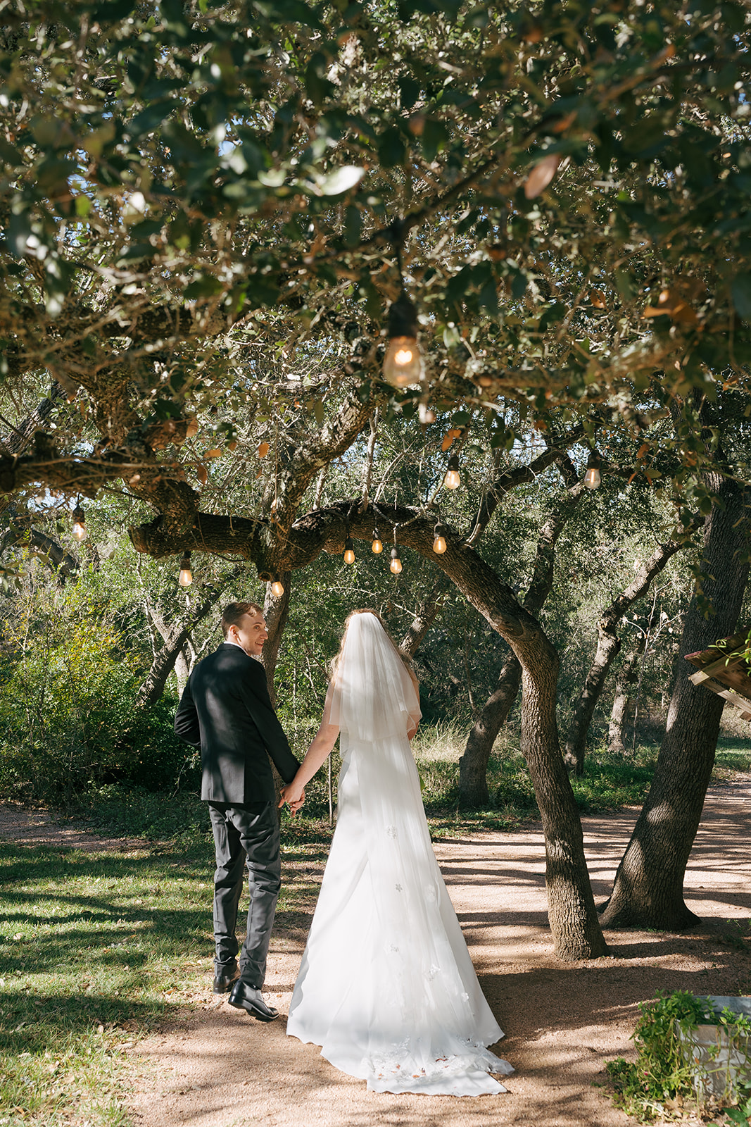 cute couple at their relaxed wedding day 