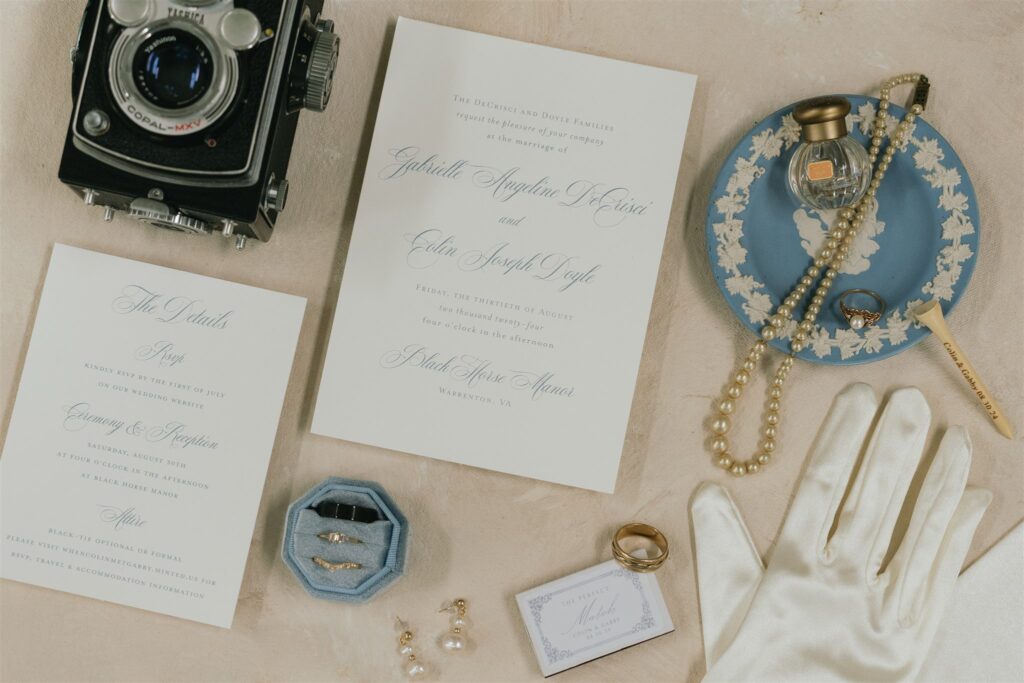 coastal inspired wedding details 