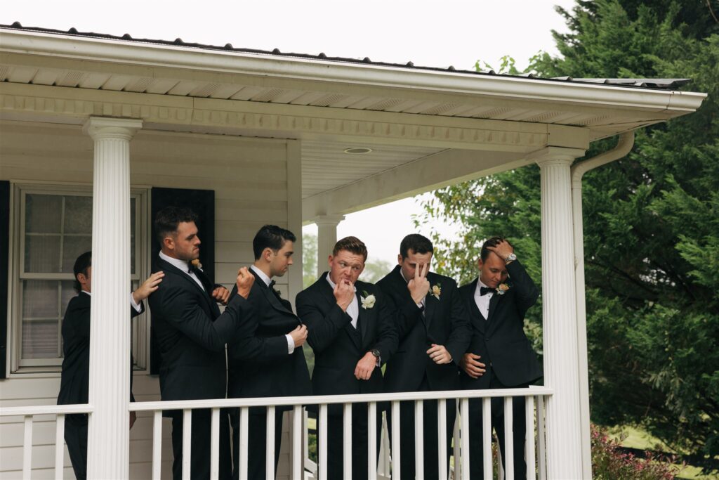 picture of the groom and his friends