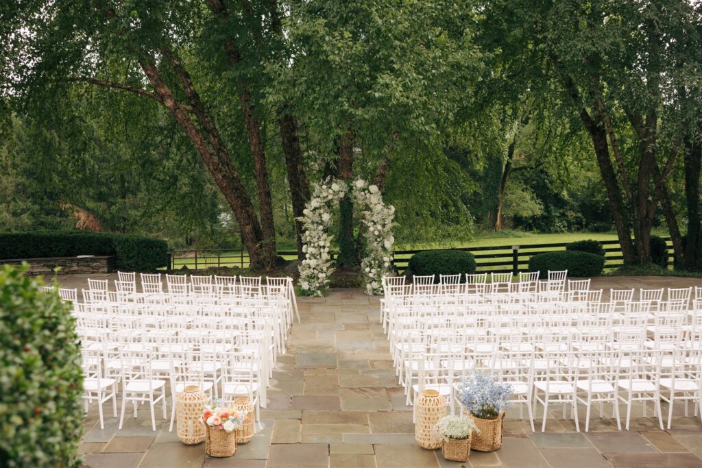 stunning coastal inspired colorful wedding ceremony