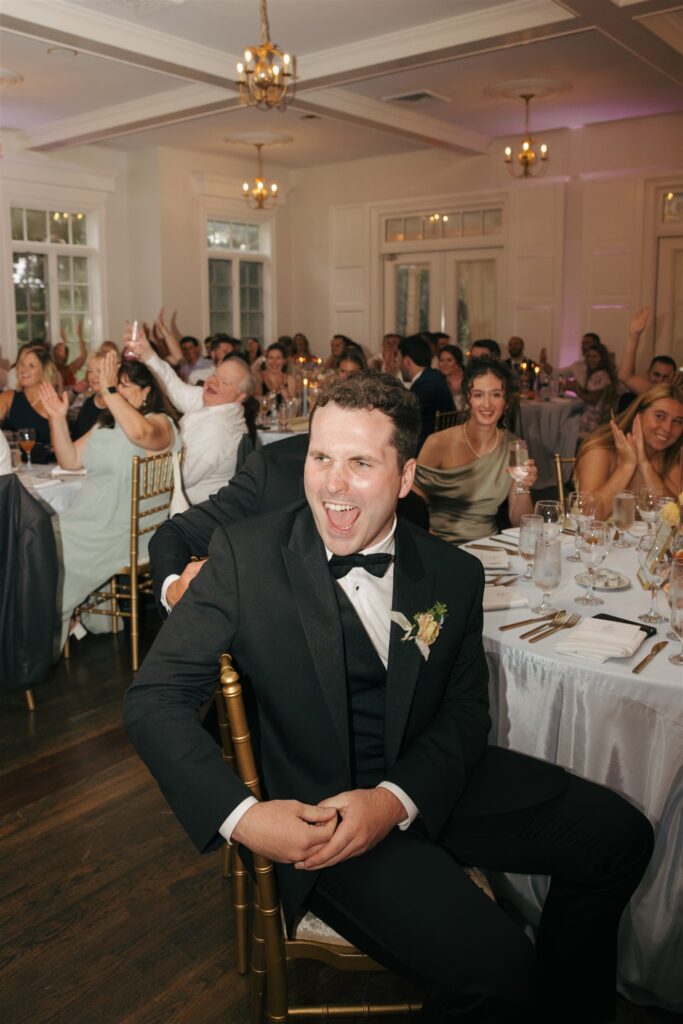 guests at the wedding reception