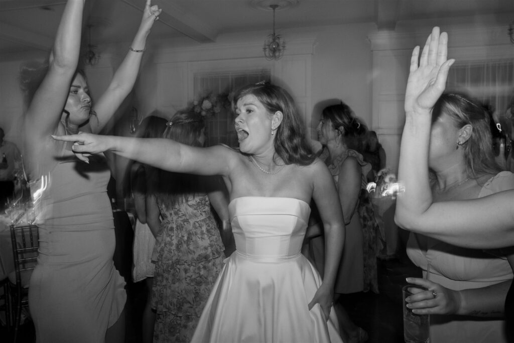 bride dancing at her dream wedding