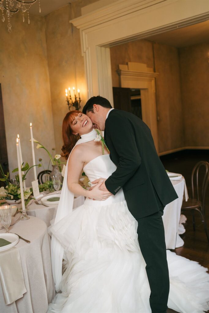loving nashville model couple at styled shoot 