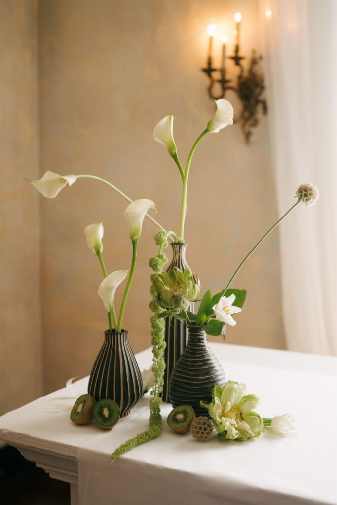 lily details for wedding bar 